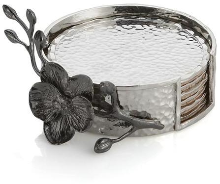 Michael Aram Black Orchid Coaster Set - 110832