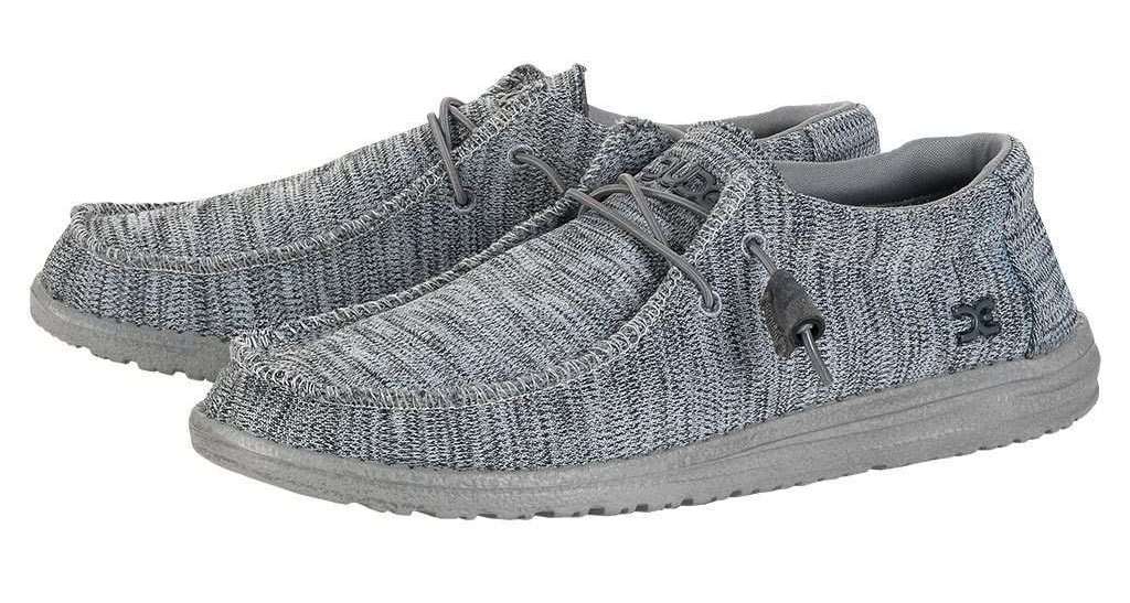 Hey Dude MENS WALLY B SOX Shoes - GREY - 10