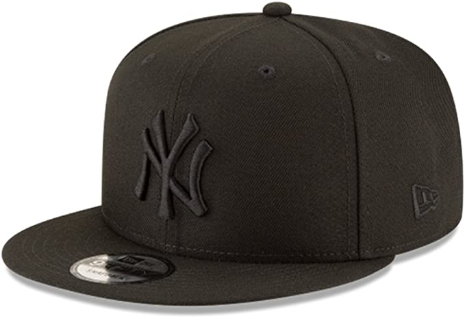 New Era New York Yankees Basic OTC 950 Stretch Fit Hat Black on Black OSFA