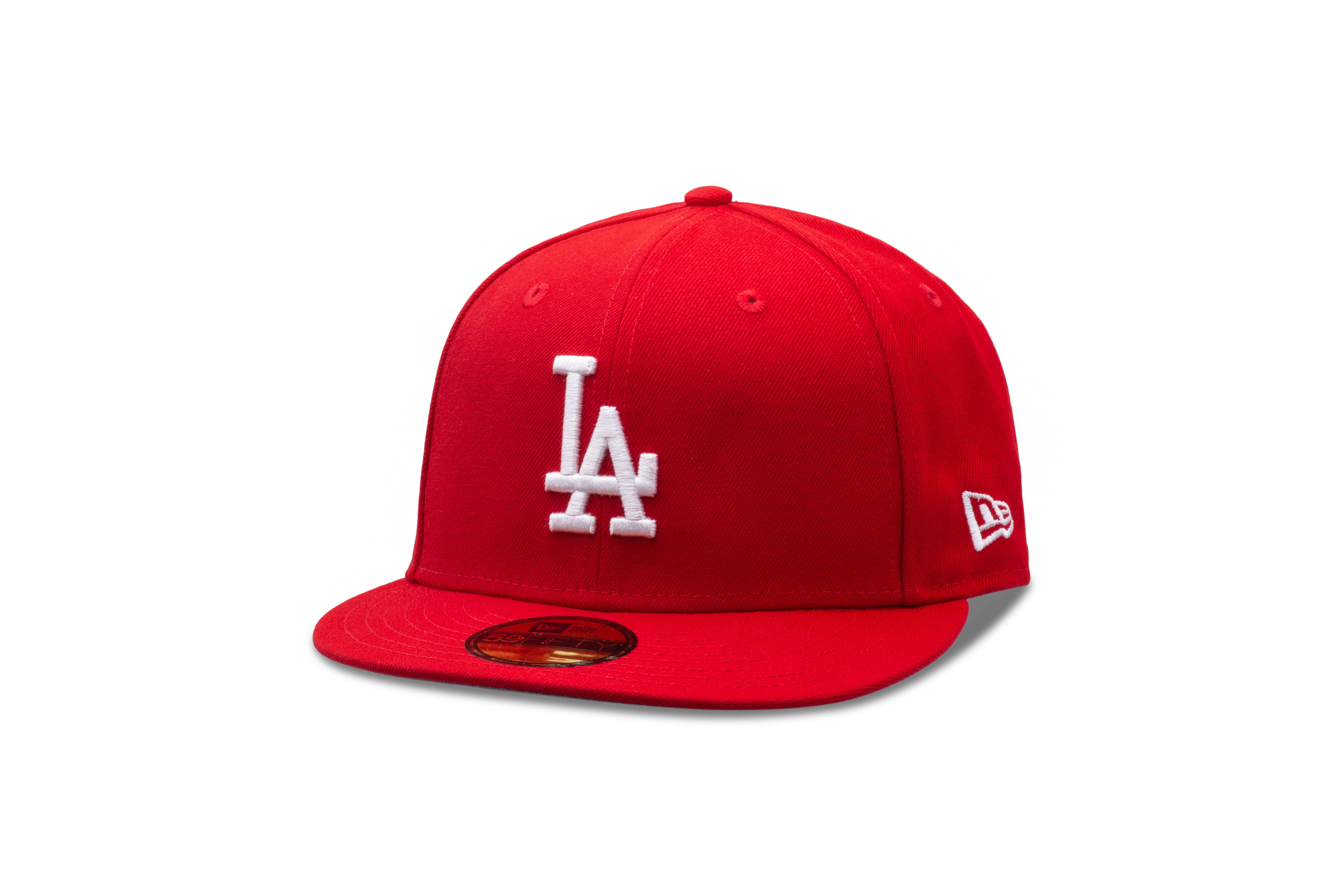 New Era MLB Basic Los Angeles Dodgers 59Fifty Fitted Baseball Cap - Scarlet Red - 7 5/8