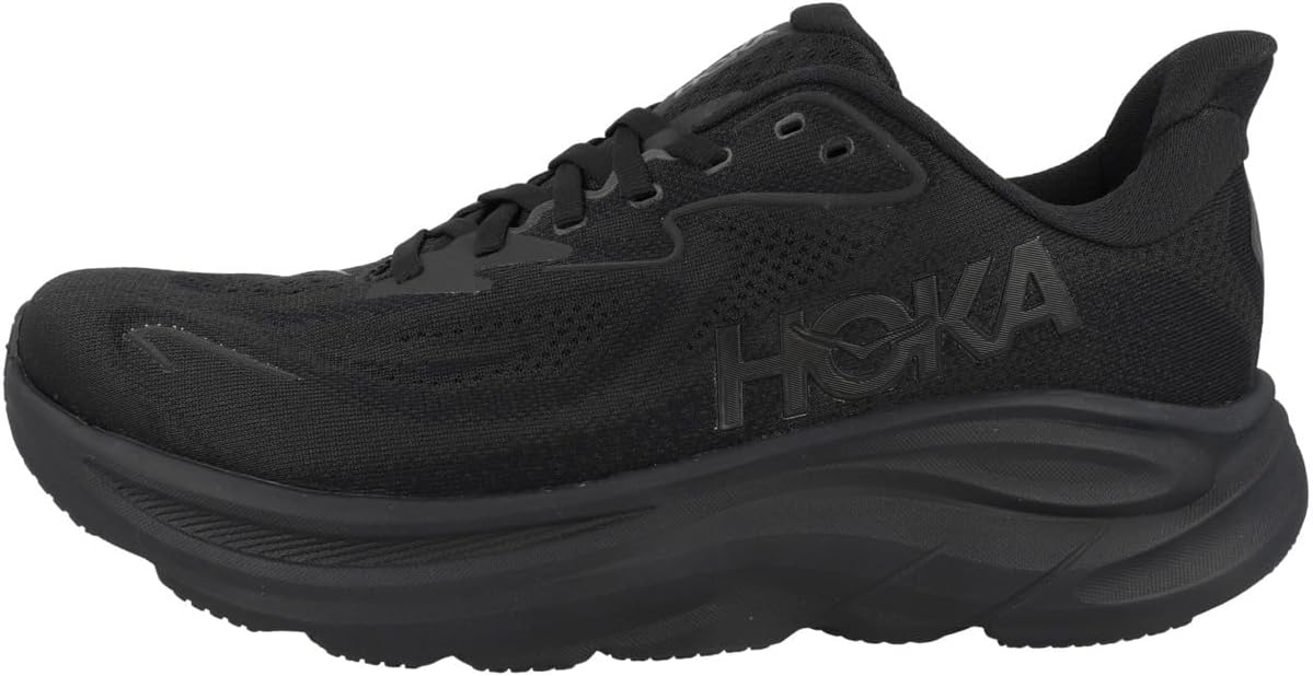 Hoka One Womens Clifton 10 Road Running Shoes - Black - 10