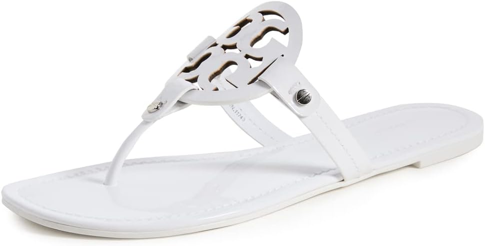 Tory Burch Womens Miller Thong Sandals - Optic White - 7