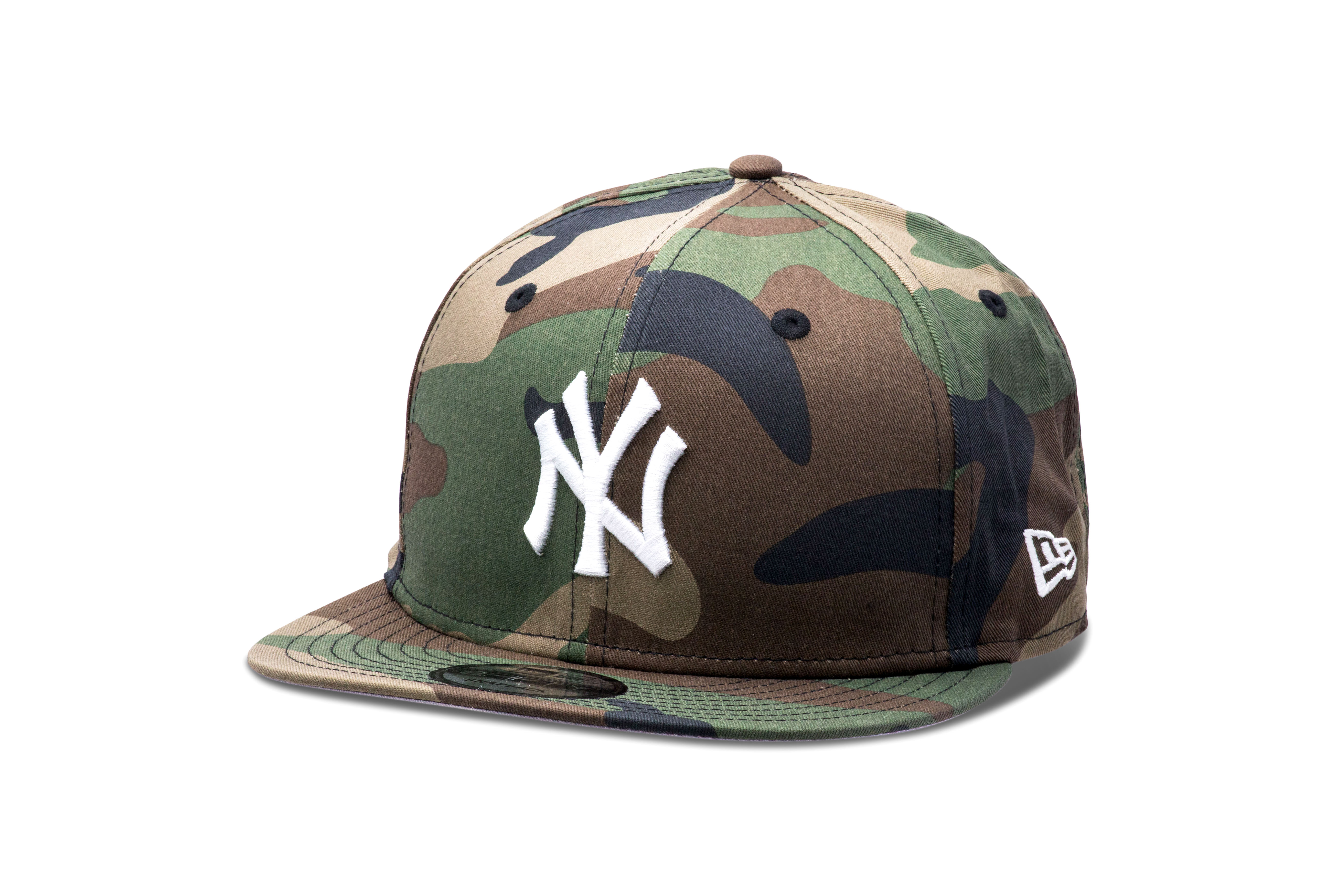 New Era 9Fifty MLB NY Yankees Basic Snapback Cap  - Adjustable - Green Camo