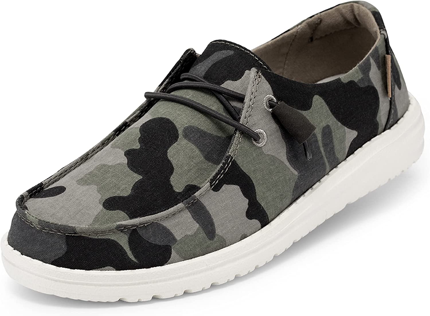 Hey Dude Womens Wendy Lace Up Loafers - Camo - 10