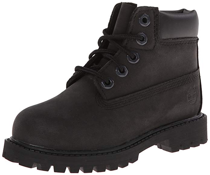 Timberland 6-Inch Premium Waterproof-K Boot - Black Nubuck - 5.5 Little Kid/Big Kid