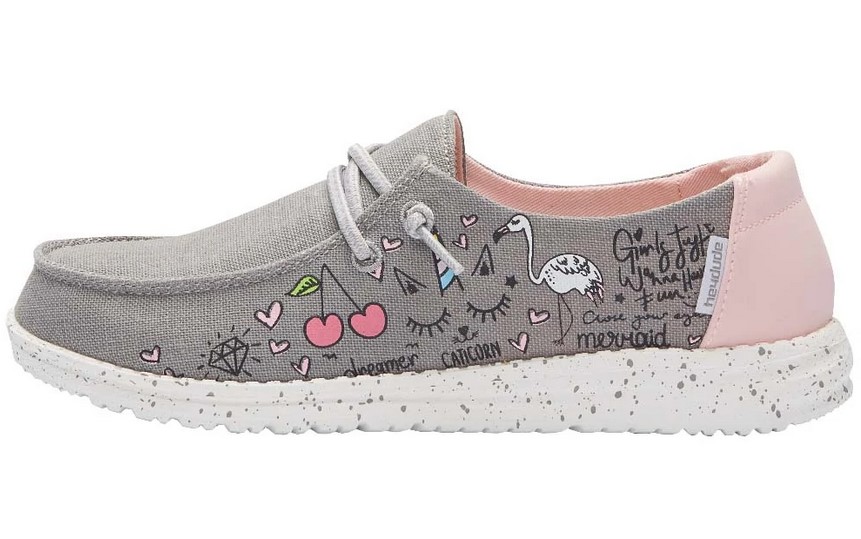 Hey Dude Boys WENDY YOUTH Shoes - DOODLE GREY - 13