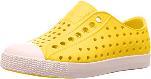 Native Jefferson Kids/Junior Shoes - Crayon Yellow/Shell White - C4
