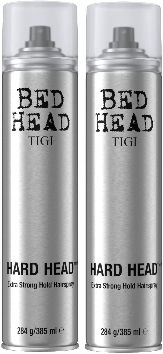 TIGI Bed Hard Head Extra Strong Hold Hair Spray - 10.6 Ounce (Pack of 2)