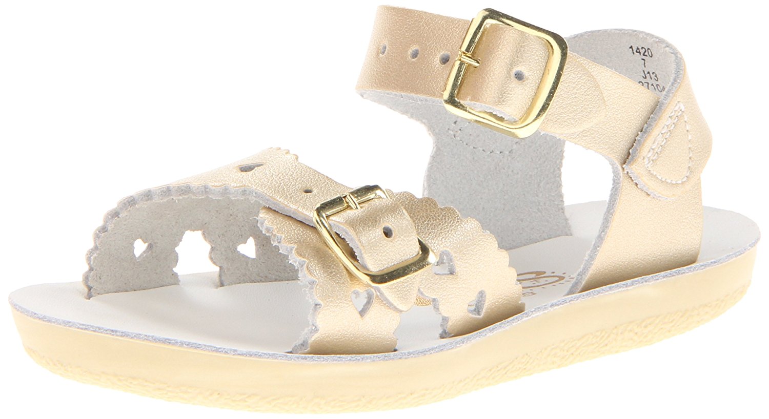 Salt Water Sandals by Hoy Sweetheart - Gold - 8 Toddler