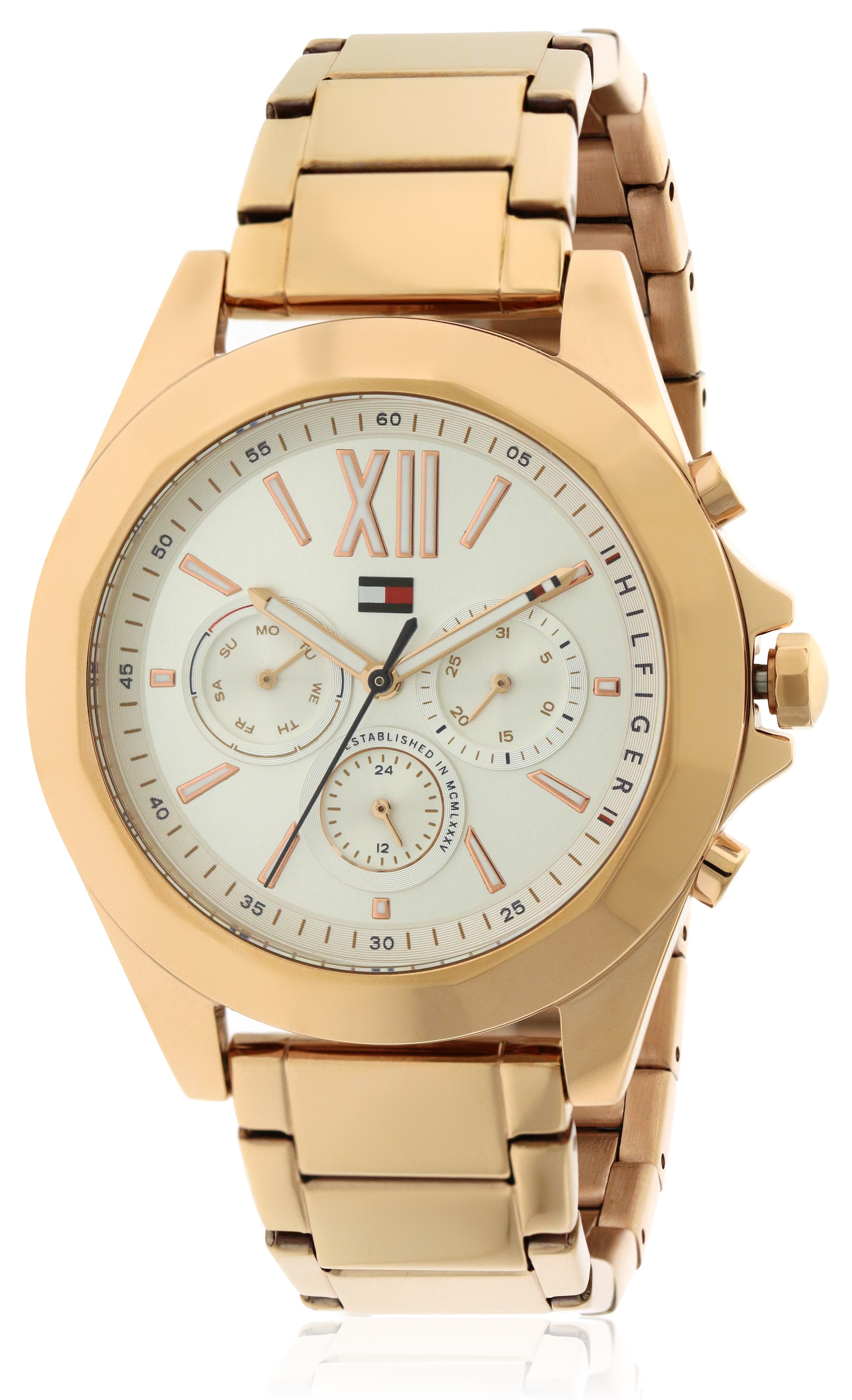 Tommy Hilfiger Chelsea Rose Gold-Tone Chronograph Ladies Watch 1781847