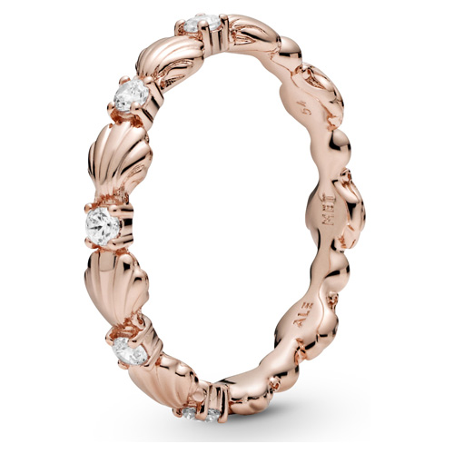 Pandora Sparkling Seashell Band Ring