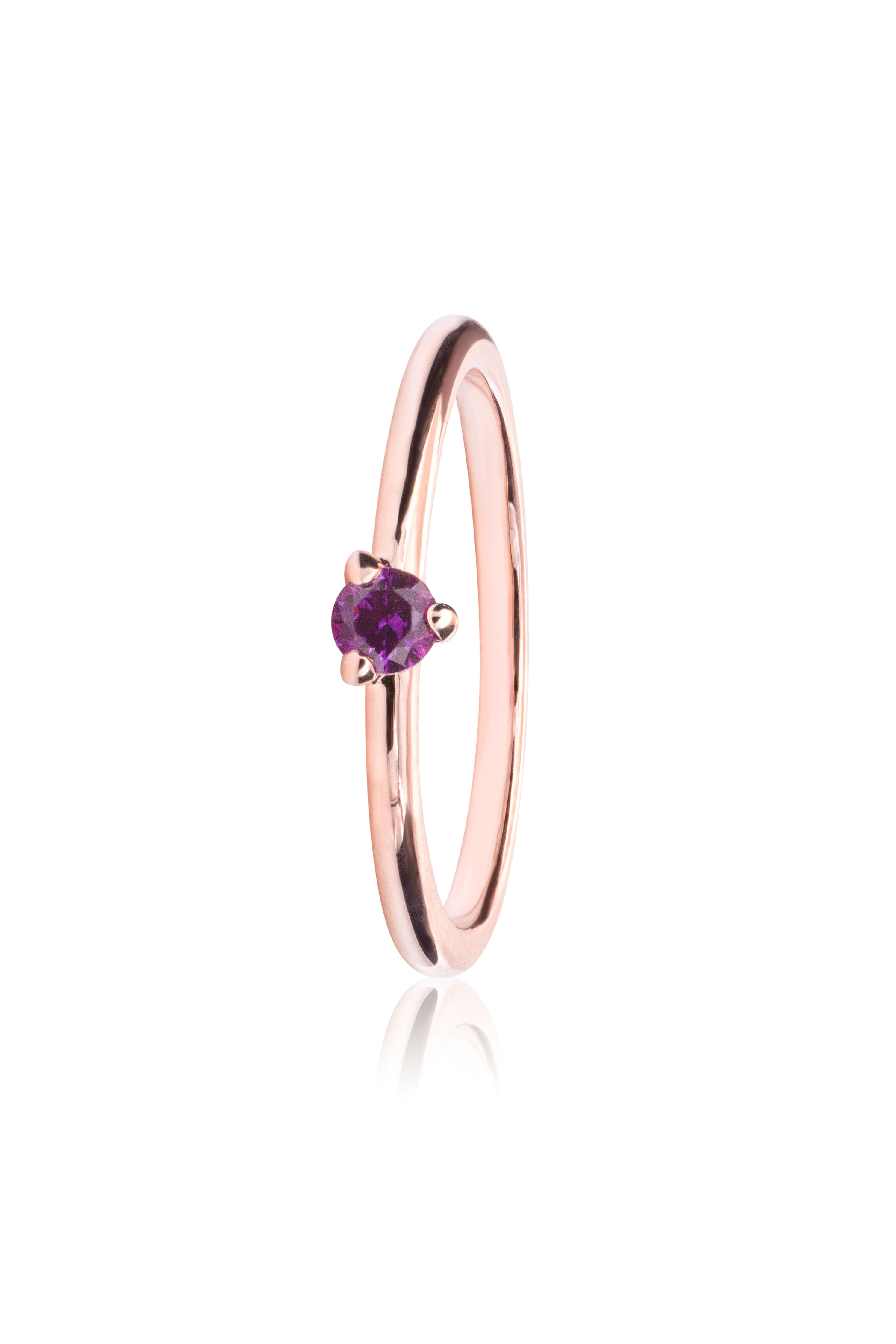 Pandora Rose Purple Solitaire Ring