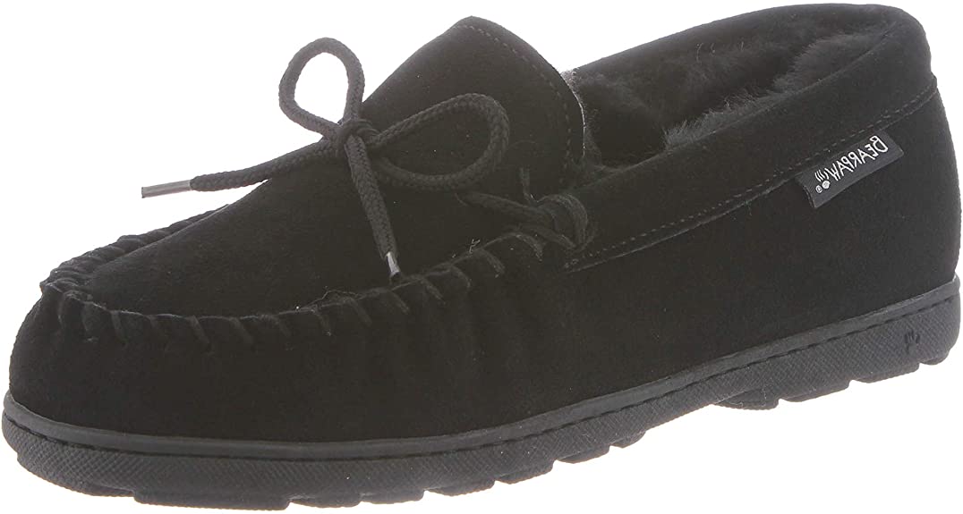 BEARPAW Womens Mindy Moccasin Slippers - Black II - 10