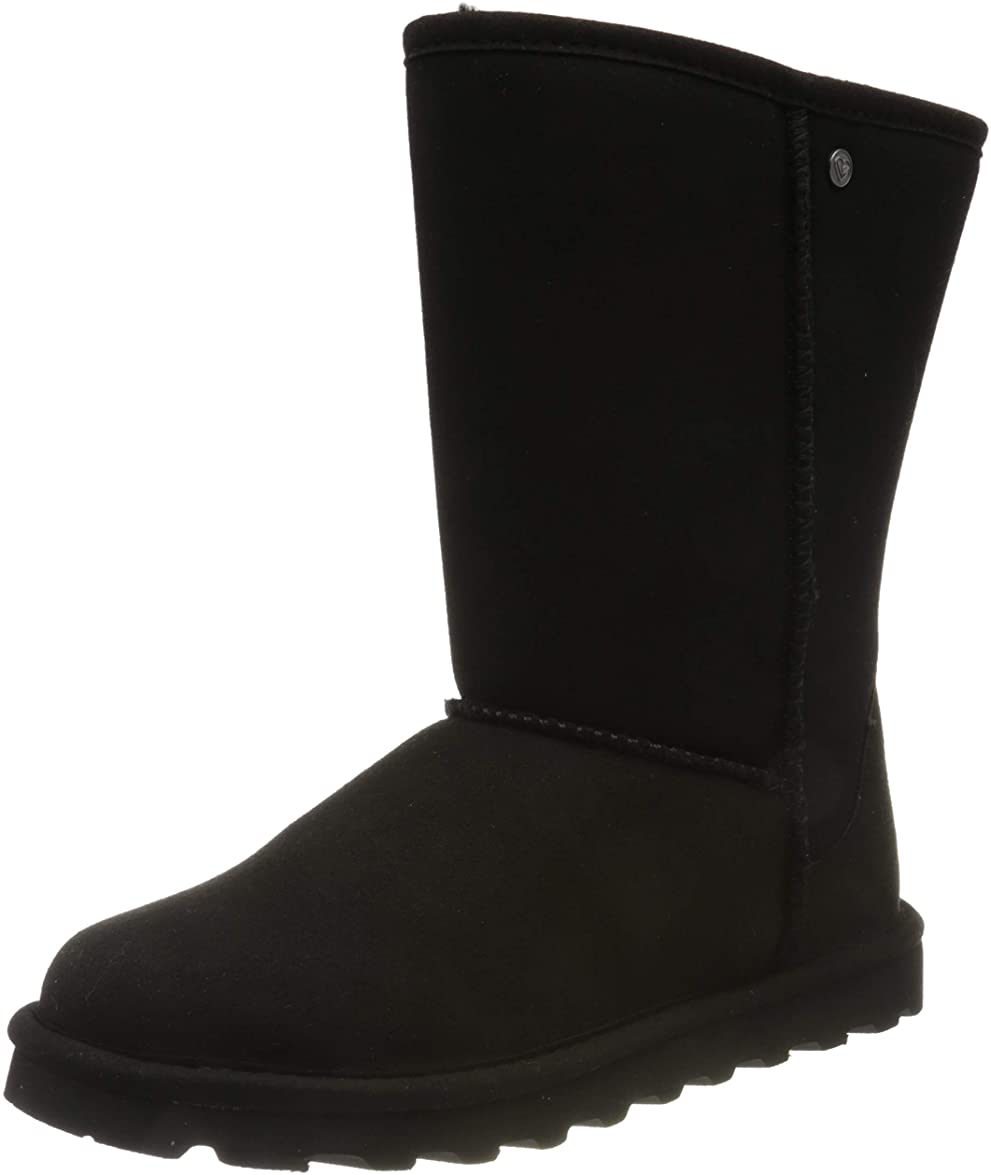 BEARPAW Womens Elle Short Boot - Black - 6