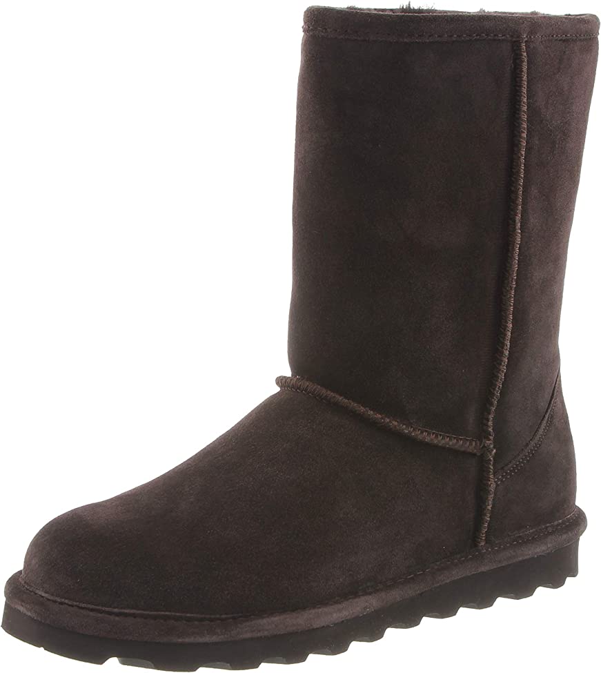 BEARPAW Womens Elle Short Boot - Chocolate - 10