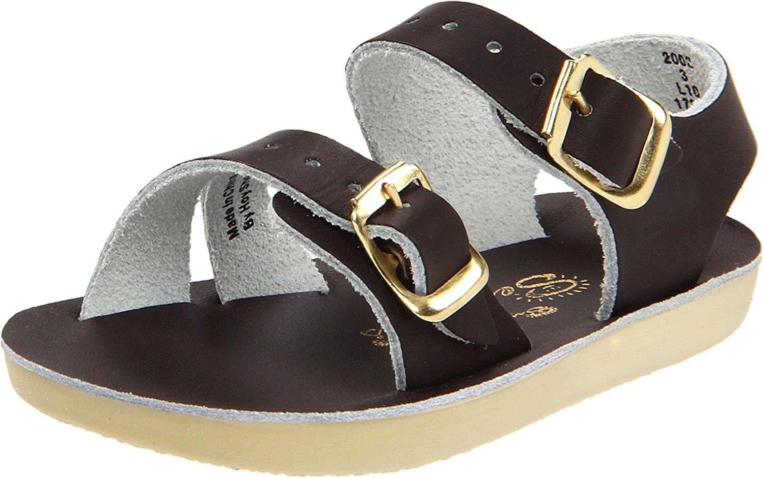 Salt Water Sandals by Hoy Sea Wees - Brown - 3 Infant