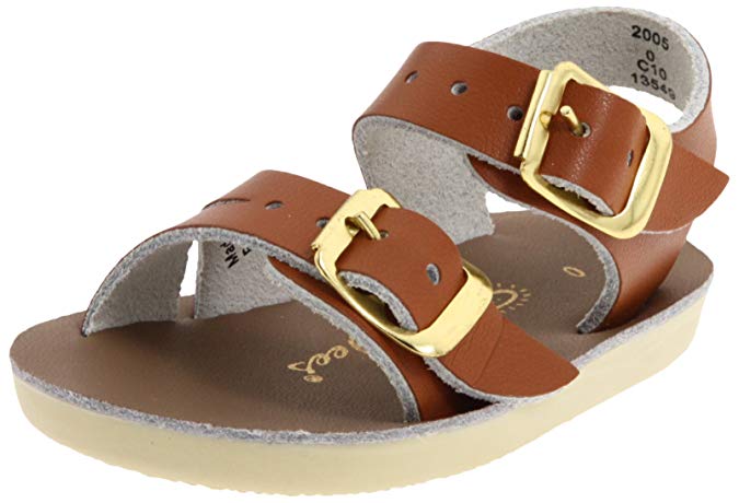 Salt Water Sandals by Hoy Shoe Sea Wees,Tan,1 M Infant