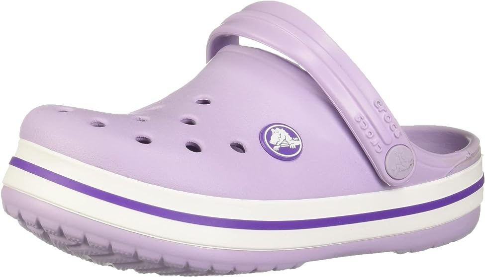 Crocs Childrens Crocband Clogs - Lavender/Neon Purple - C11