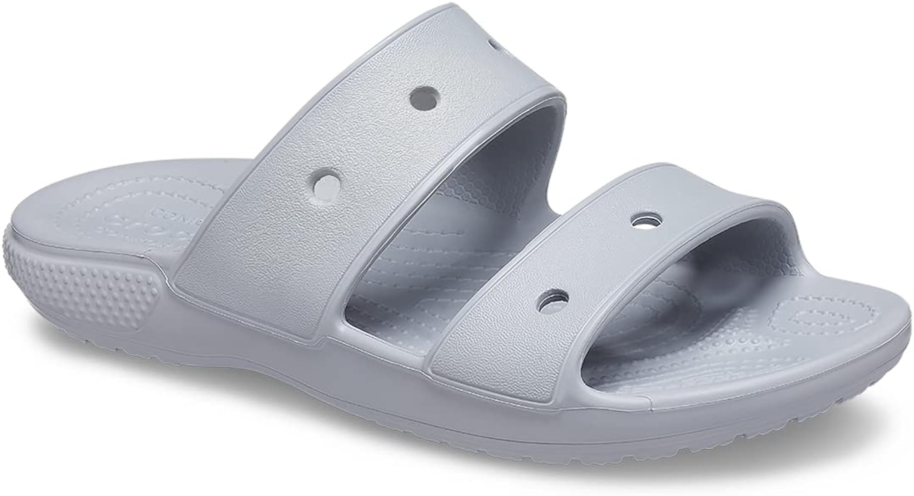 Crocs Unisex Classic Two-Strap Slide Sandals - Light Grey - M5/W7