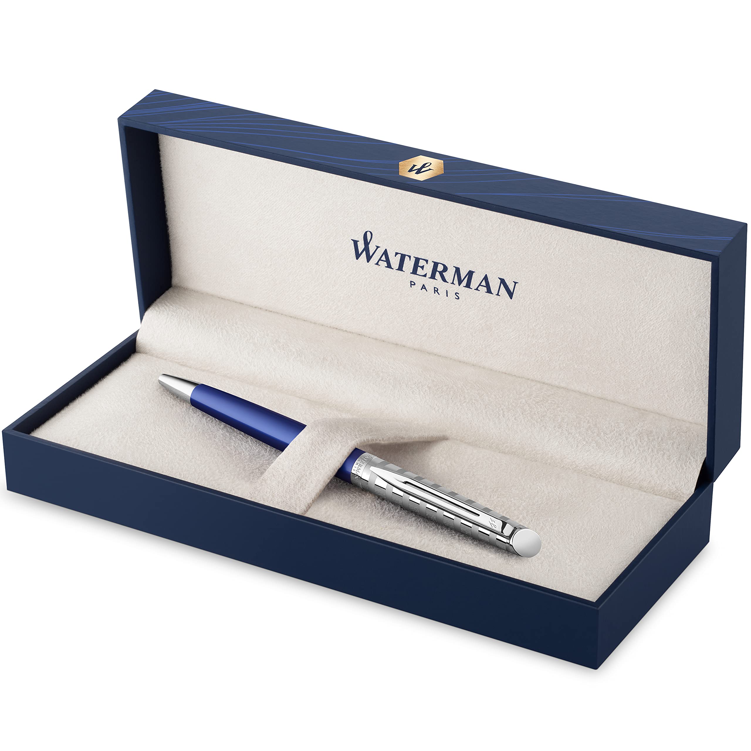 Waterman Ballpoint Pen - Hemisphere French Riviera - Le Lounge Blue - Medium Point