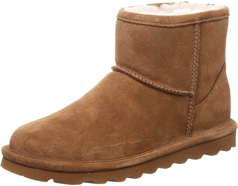 BEARPAW Womens Alyssa Ankle Boot - Hickory Ii - 7