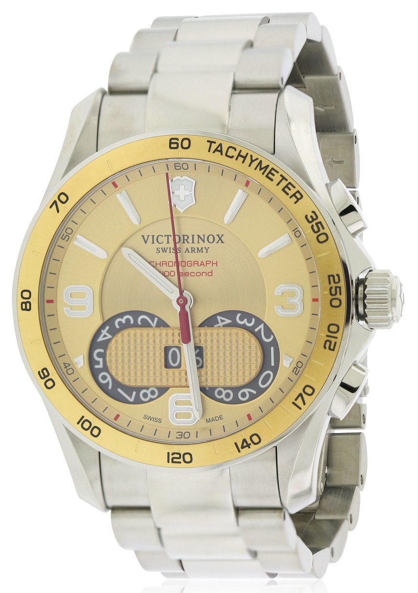Swiss Army Victorinox Chronograph Stainless Steel Mens Watch 241619