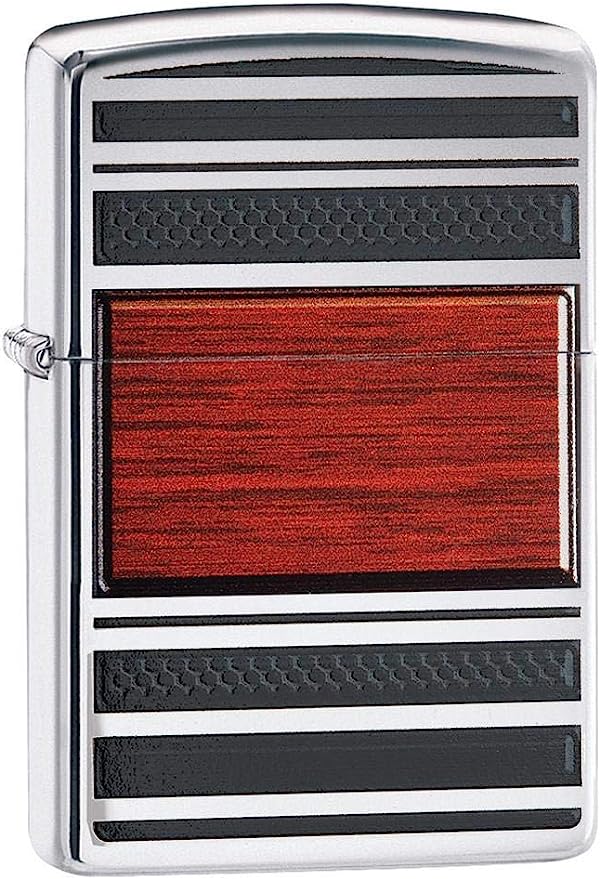 Zippo 250 Steel And Wood Lighter