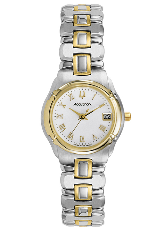 Accutron Barcelona Two-Tone Ladies Watch 28M04