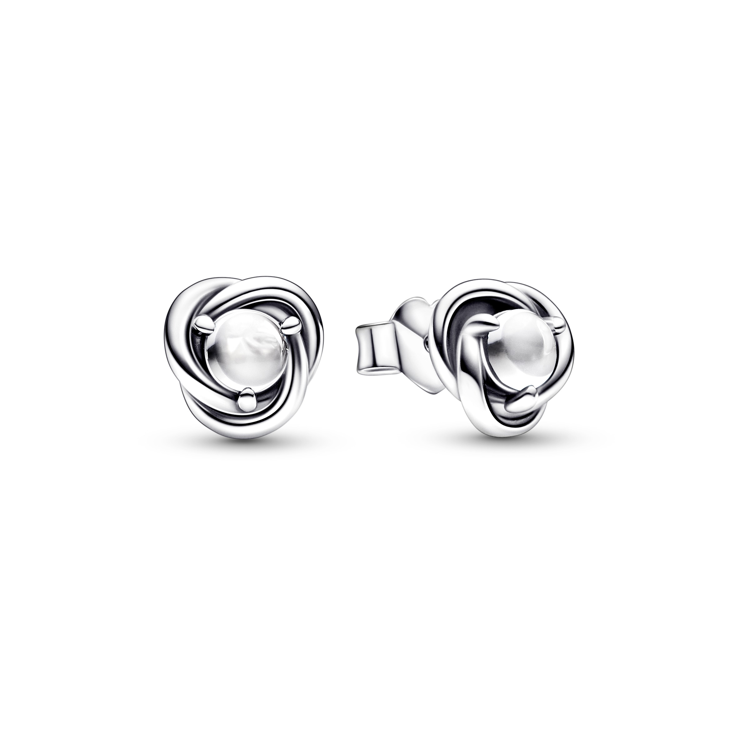 Pandora April Birthstone Eternity Circle Stud Earrings