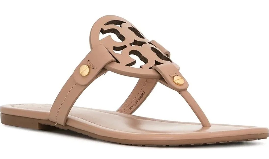 Tory Burch Miller Leather Sandals - Beige/Light Sand - 8