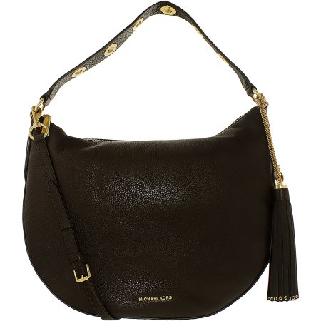 Michael Kors Brooklyn Large Convertible Leather Hobo - Coffee - 30F6ABNH3L-217