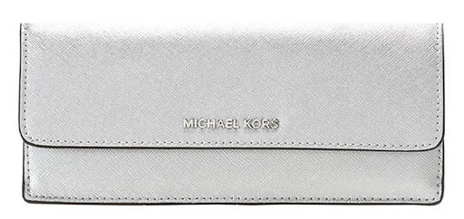 Michael Kors Money Pieces Flat Wallet - SILVER - 32F7MF6F2M-040