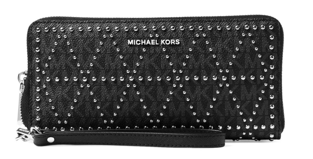 Michael Kors Money Pieces Travel Continental Wristlet - Black - 32F7SF6Z9B-001