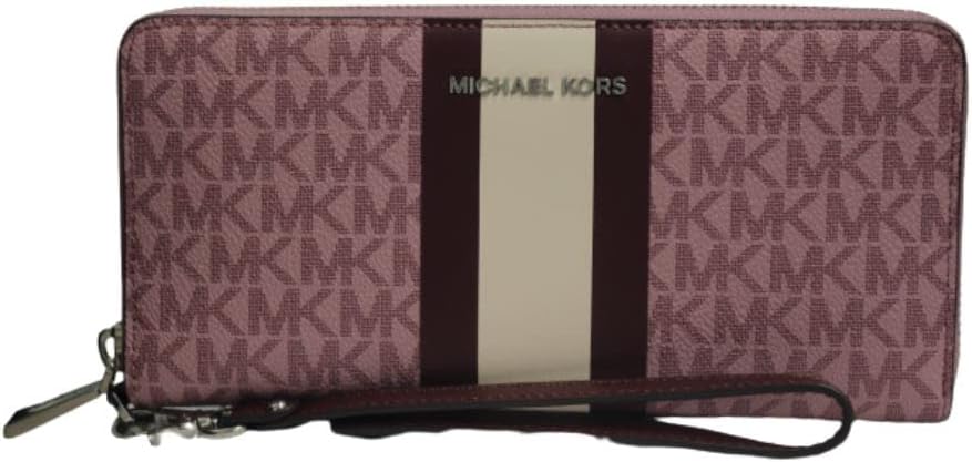 Michael Kors Jet Set Travel Continental Wristlet - Royal Pink Multi