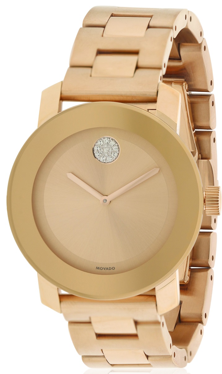 Movado Bold Rose Gold Unisex Watch 3600086