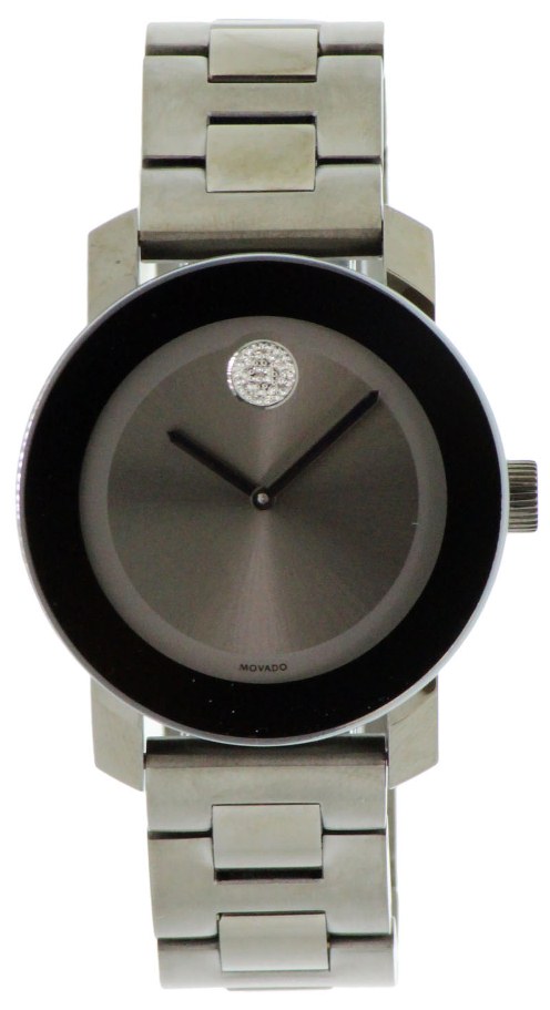 Movado Bold Medium Gray Ion Unisex Watch 3600103