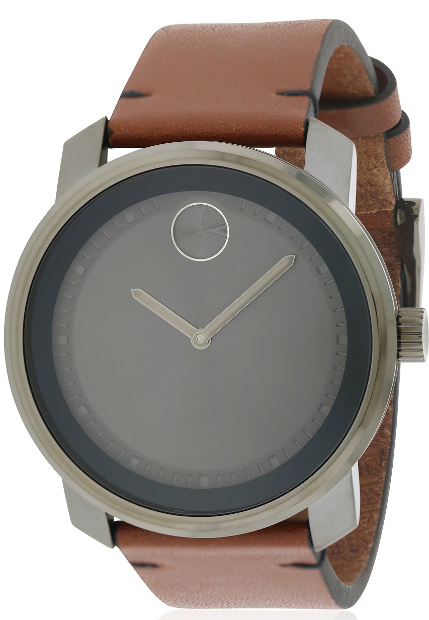 Movado Bold Leather Mens Watch 3600366