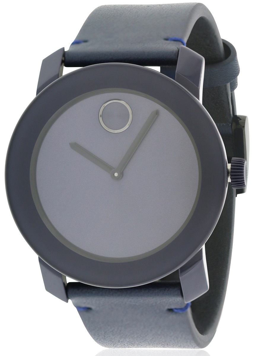 Movado Bold Leather Mens Watch 3600370