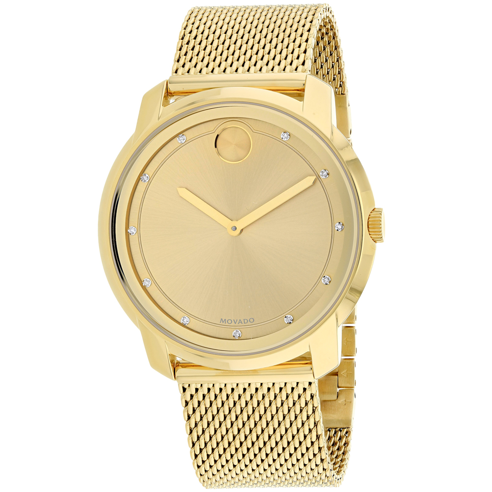 Movado Bold Gold Unisex Watch 3600460