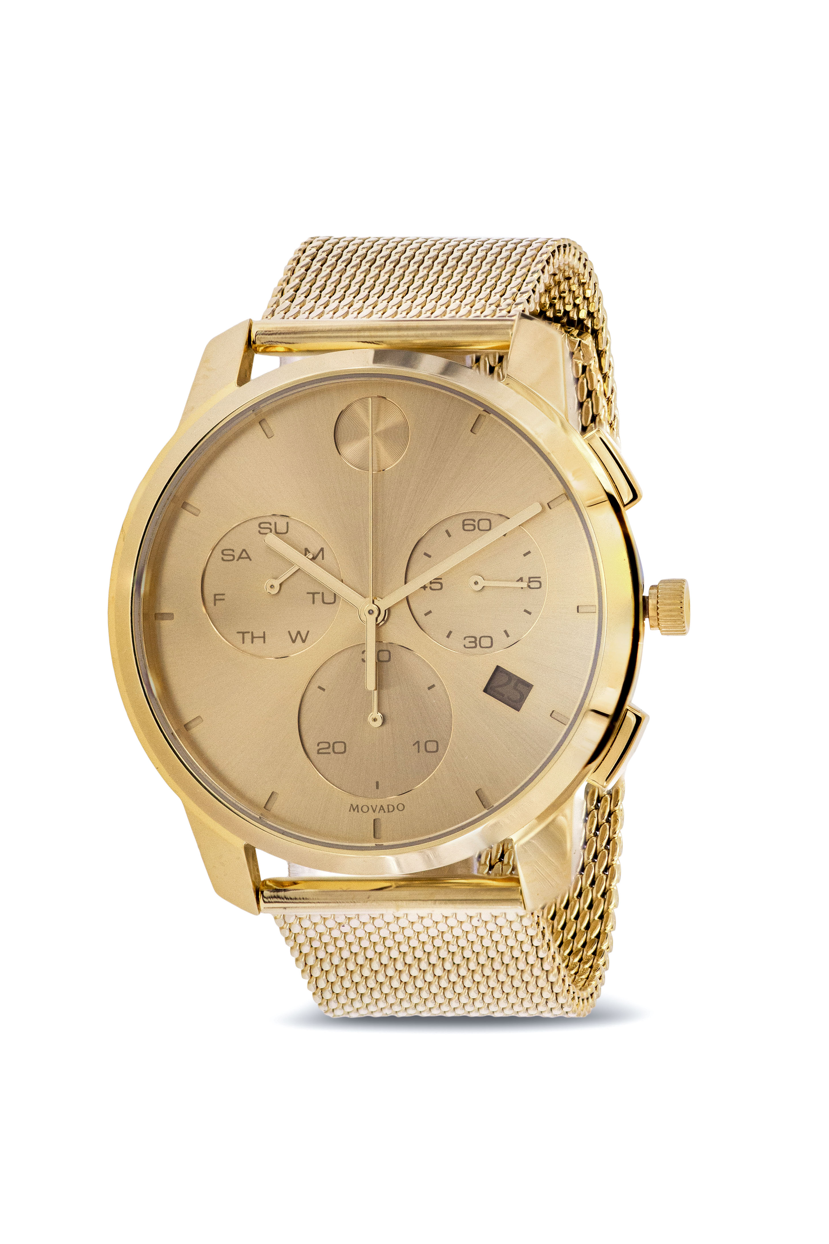 Movado Bold Thin Chronograph Gold-Tone Mens Watch 3600634