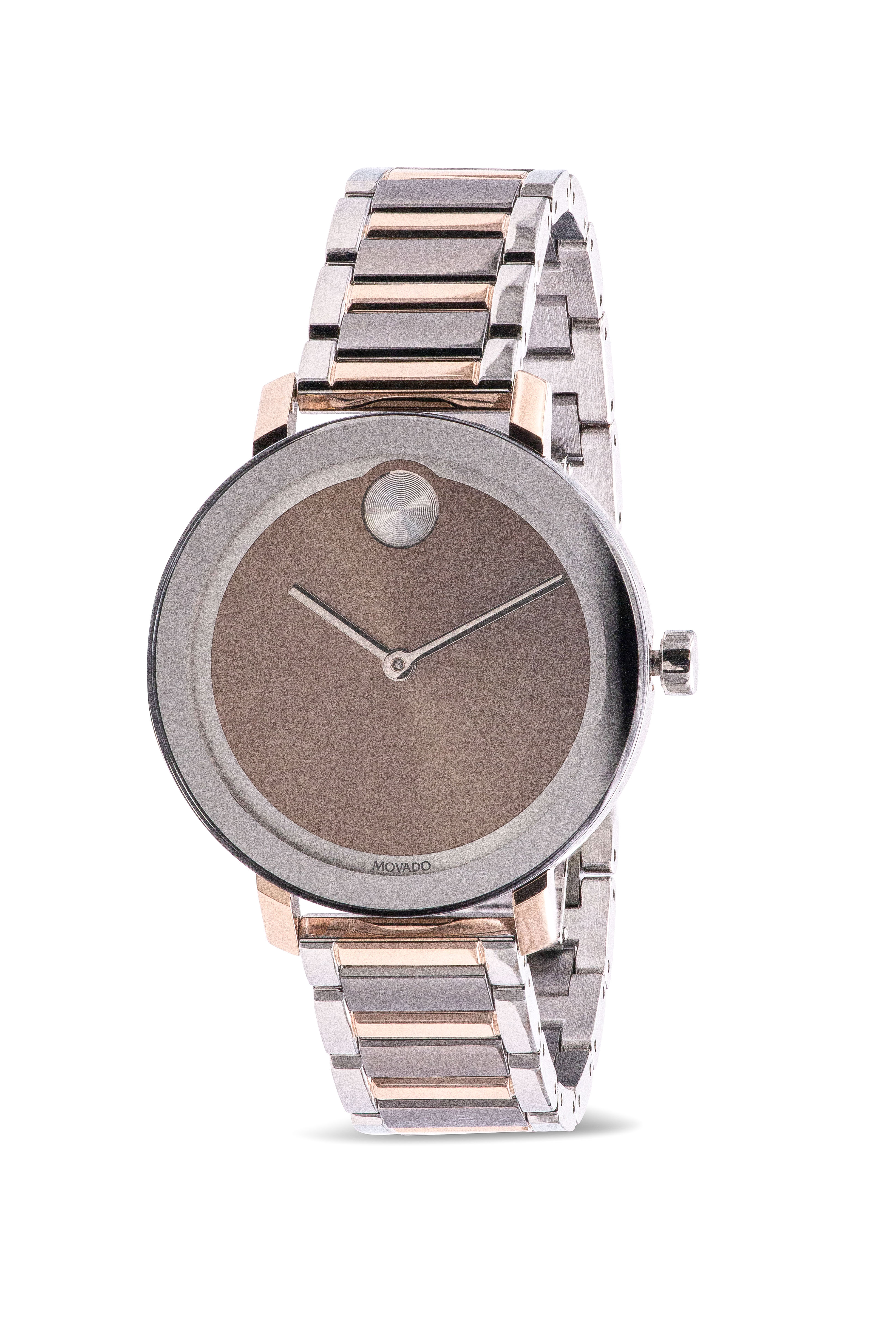 Movado Bold Evolution Tri-Color Stainless Steel Ladies Watch 3600703