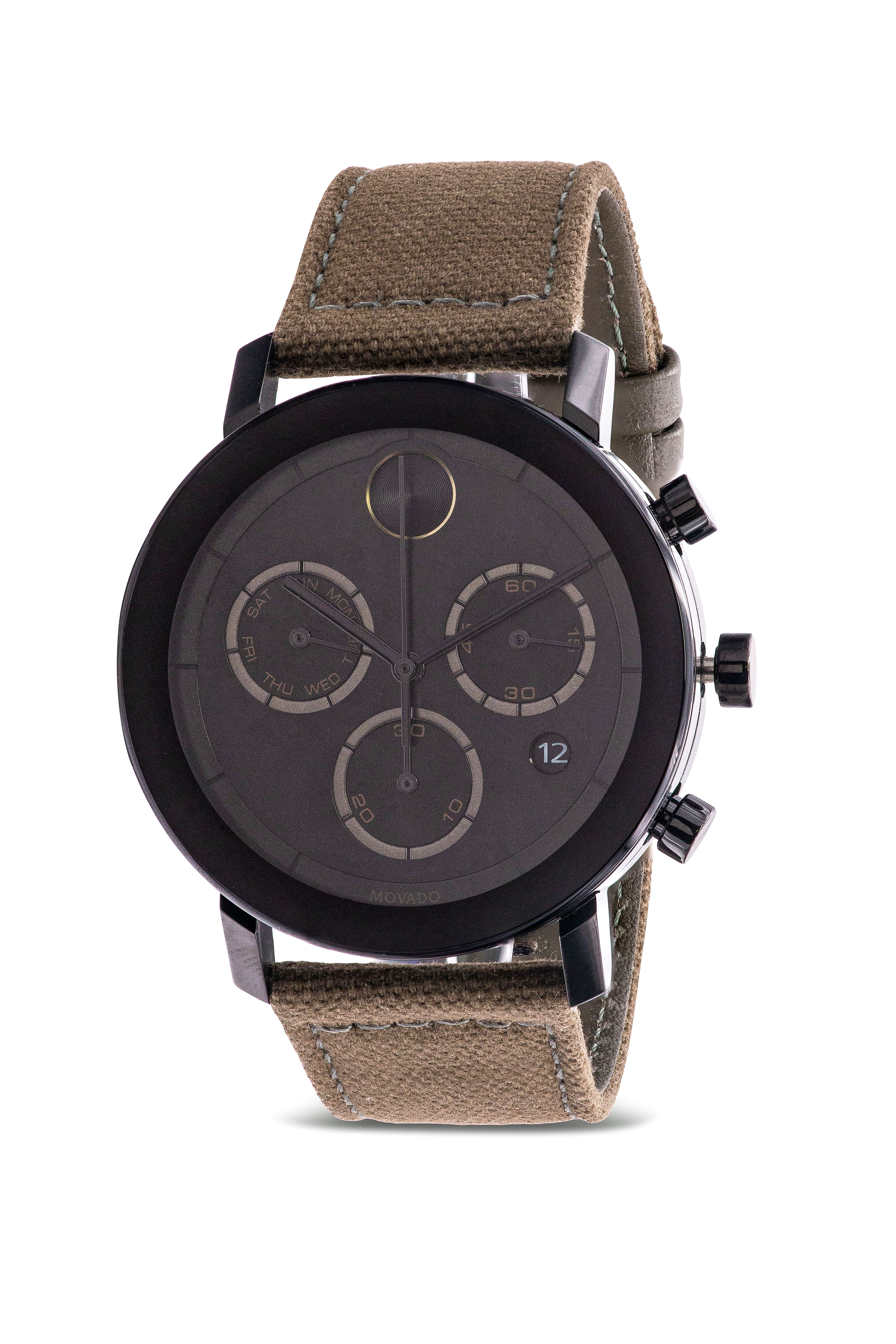 Movado Bold Evolution Chronograph Canvas Mens Watch 3600725