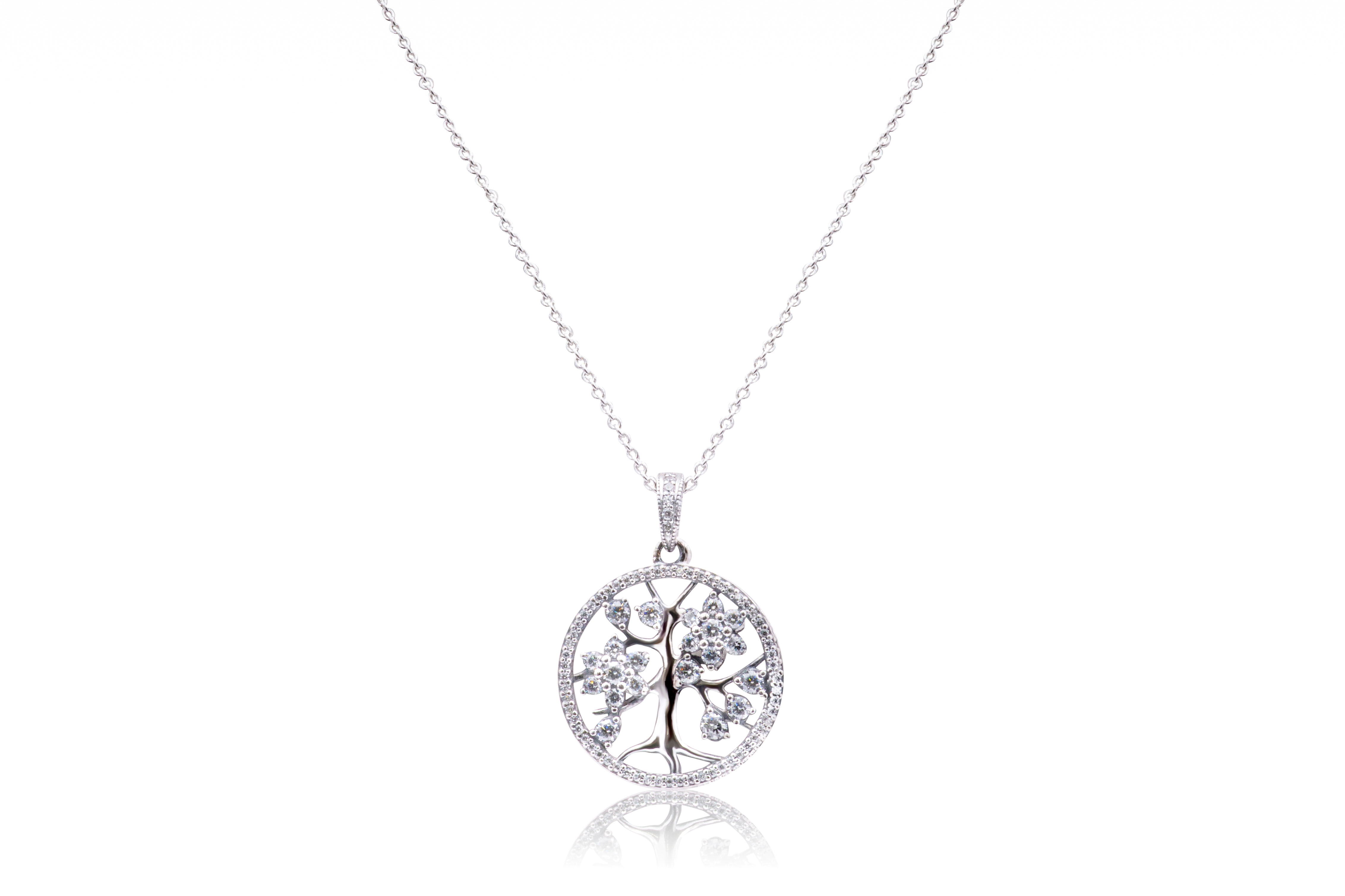 PANDORA Family Tree Pendant - 390384CZ-80