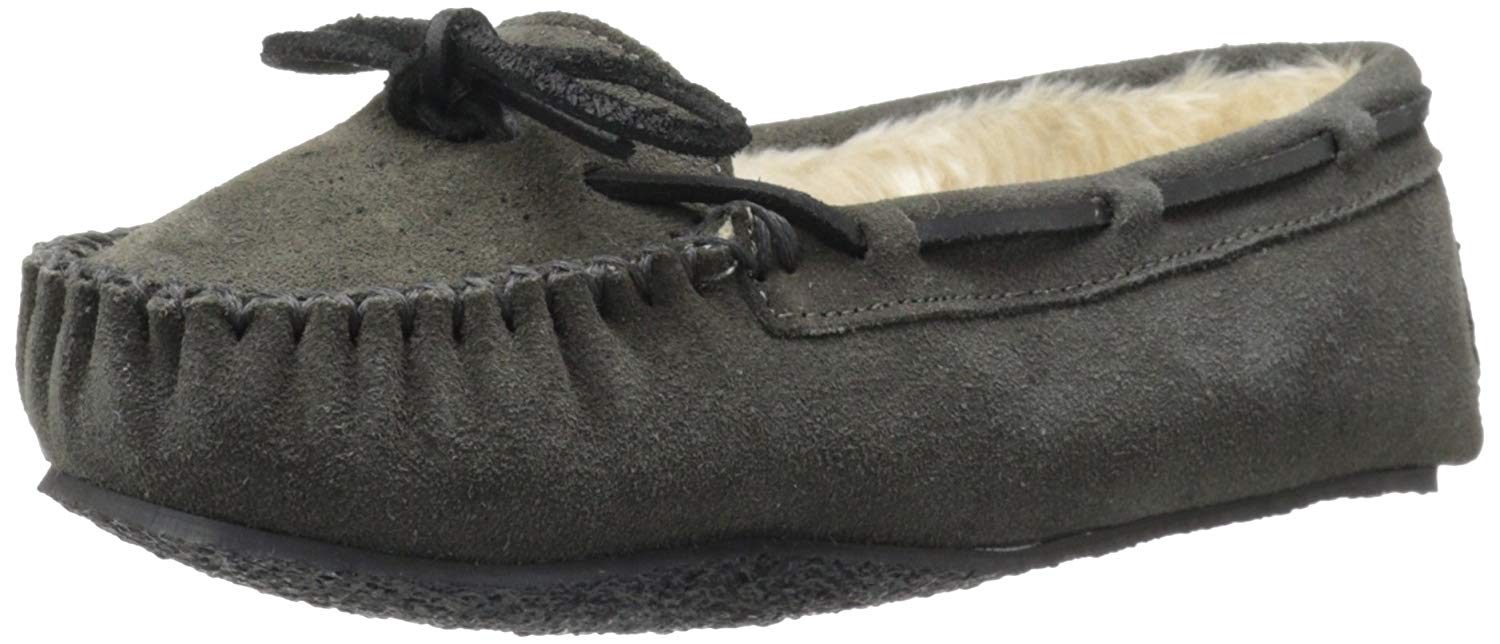 Minnetonka Womens Cally Slipper - Grey - 9 M US