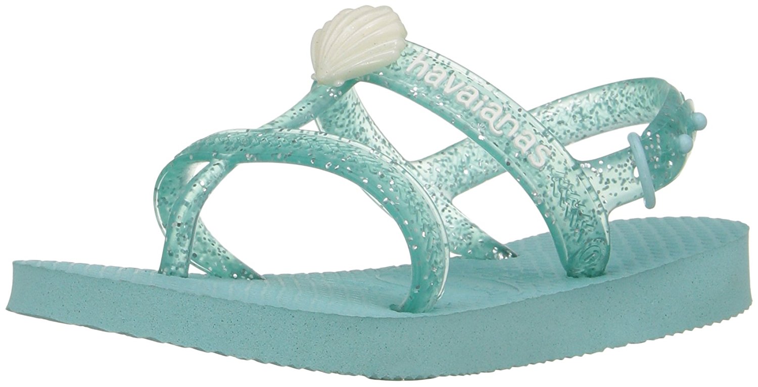 Havaianas Girls Joy Gladiator Sandal - Ice Blue - 27/28 BR - 4135036-642-11/12C - (Open Box)