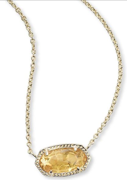 Kendra Scott Elisa Pendant Necklace In Citrine - 4217714621