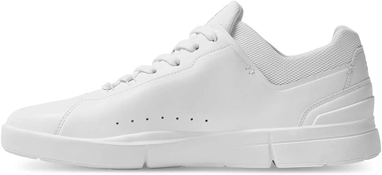 On Running Mens The Roger Advantage Tennis Shoe - All White - 10.5