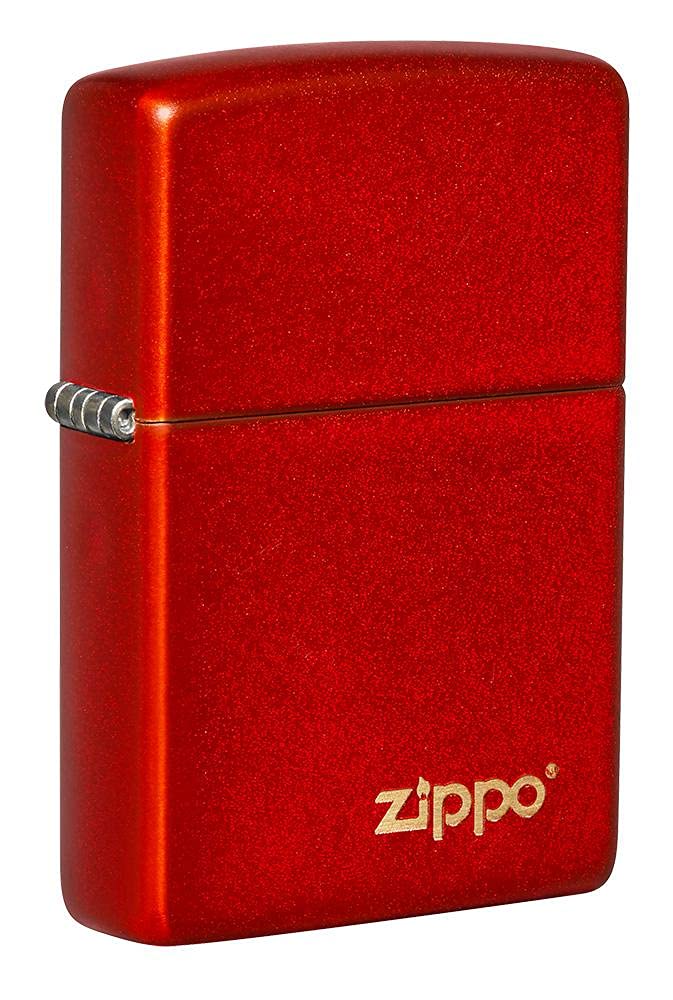 Zippo Metallic Red w/Zippo Lighter