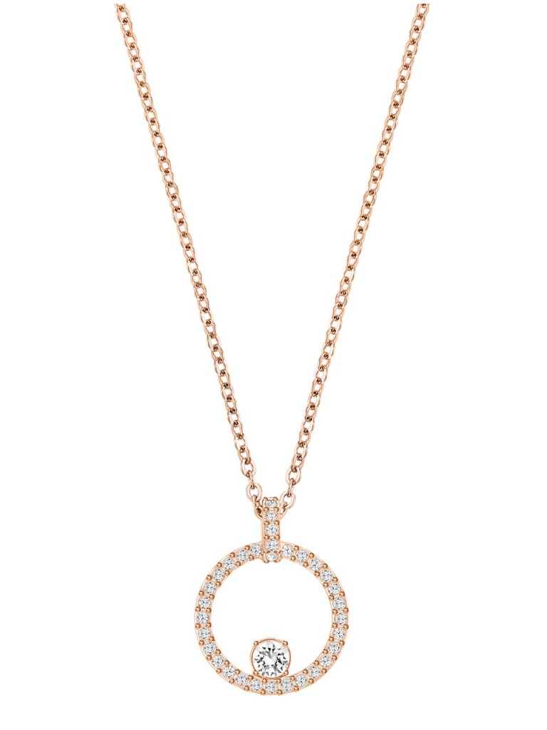 Swarovski Creativity Circle Pendant - Rose Gold-Tone