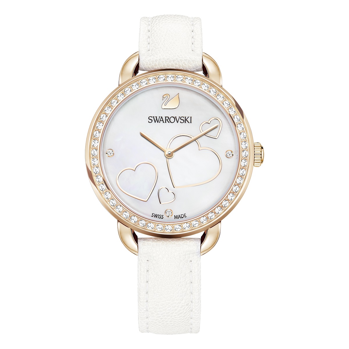Swarovski Aila Day Heart White Ladies Watch 5242514